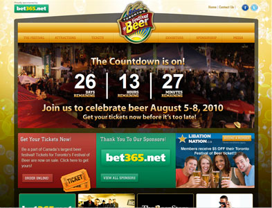 Beerfestival - Screenshot - Homepage
