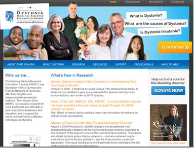 Dystonia - Screenshot - Homepage