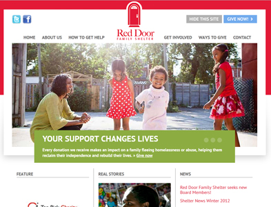 RedDoor New - Screenshot - Homepage